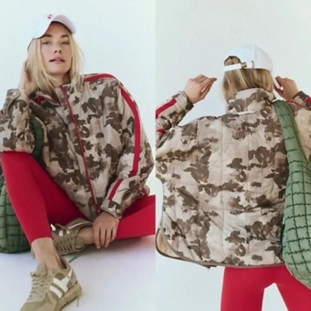 Free People Movement Pippa Printed Packable Puffer Jacket